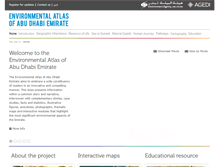 Tablet Screenshot of environmentalatlas.ae